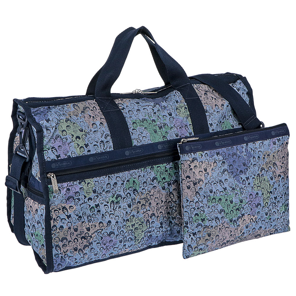 レスポートサック LeSportsac バッグ ボストンバッグ ショルダーバッグ 7185 E202 LARGE WEEKENDER  ラージウィークエンダー GLOBAL GREETINGS グローバルグリーティングス ブルー系マルチカラー