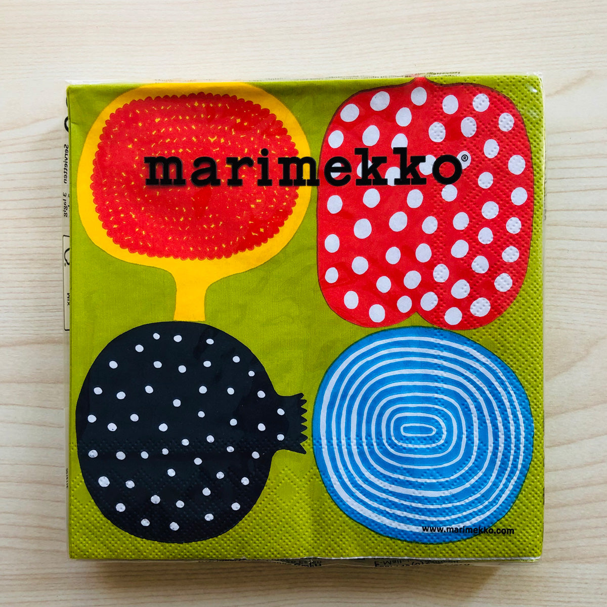マリメッコ marimekko ペーパーナプキン 紙ナプキン ランチサイズ 20枚 553700 KOMPOTTI コンポッティ マルチカラー
