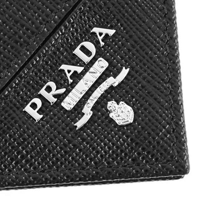 Prada Saffiano Name Card Holder Black 2MC122 QME F0002