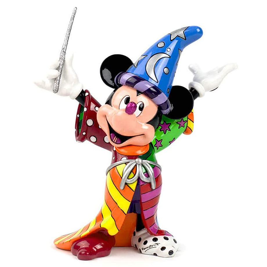 ロメロ ブリット Romero Britto ディズニーブリット Disney by BRITTO 魔法使いミッキー ファンタジア マジック  フィギュア 人形 置物 4030815 ミッキーマウス インテリア