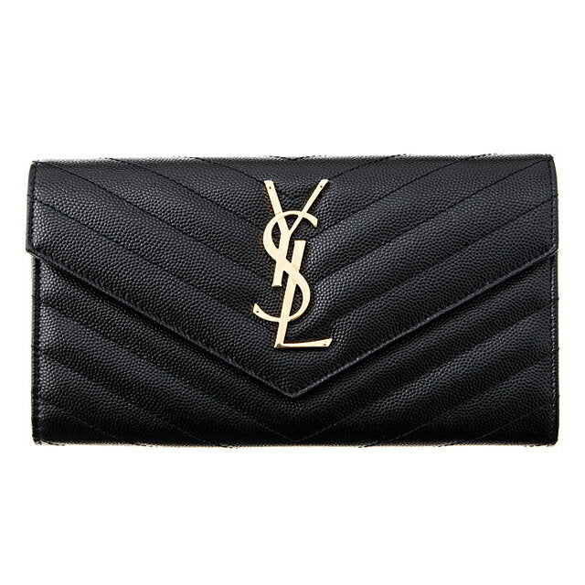 YVES SAINT LAURENT サンローラン 財布 ブラック-