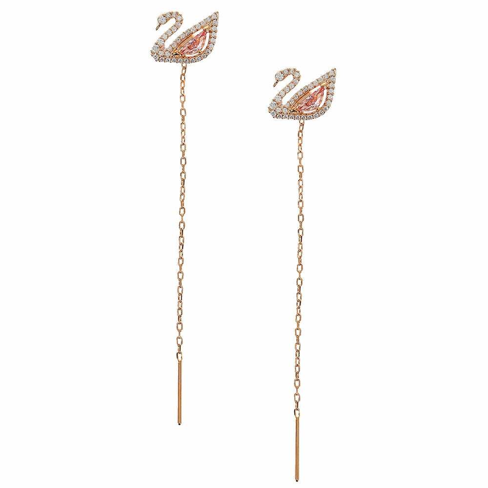 1Pair Fashion Black White Swan 925 Needle Earrings Simple Crystal  Rhinestone Charming Temperament Gift For Women Fashion Jewelry - AliExpress