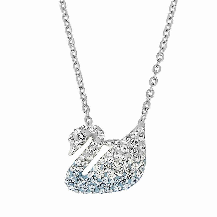 お得超激得 SWAROVSKI(スワロフスキー) ネックレス クリア×ブルー