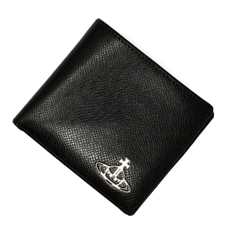 Vivienne Westwood ヴィヴィアン ウエストウッド 財布 メンズ 二つ折り財布 BLACK ブラック 51010016-405