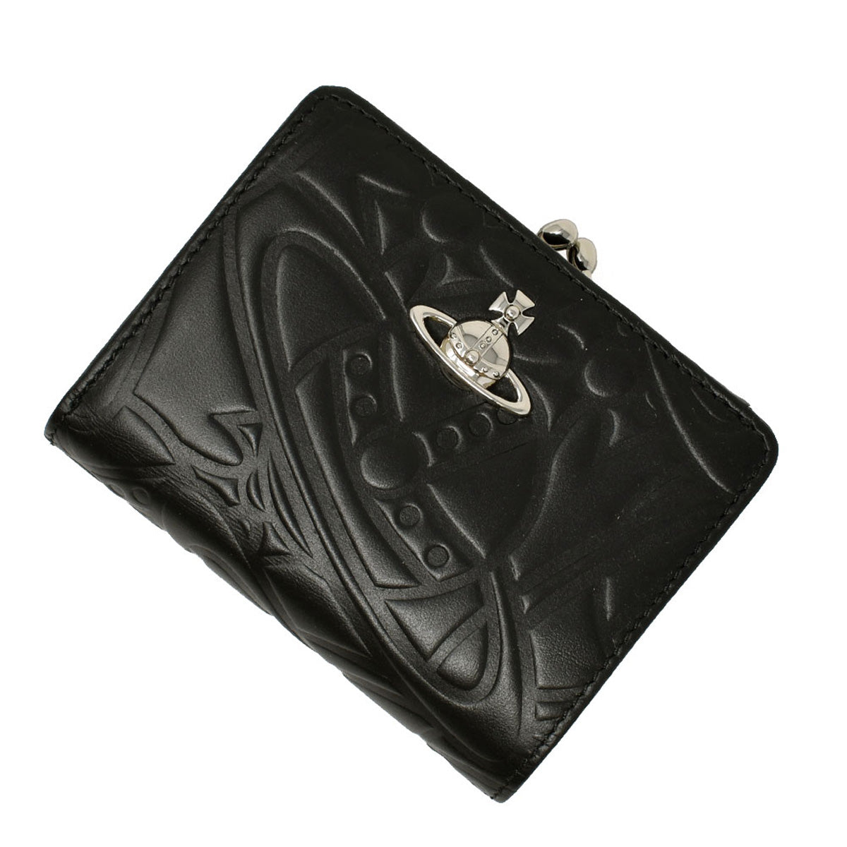 Vivienne Westwood ヴィヴィアンウエストウッド 財布 レディース 二つ折り財布 がま口 BLACK ブラック  51010020-41227-N401 PIMLICO WALLET ピムリコ ウォレット