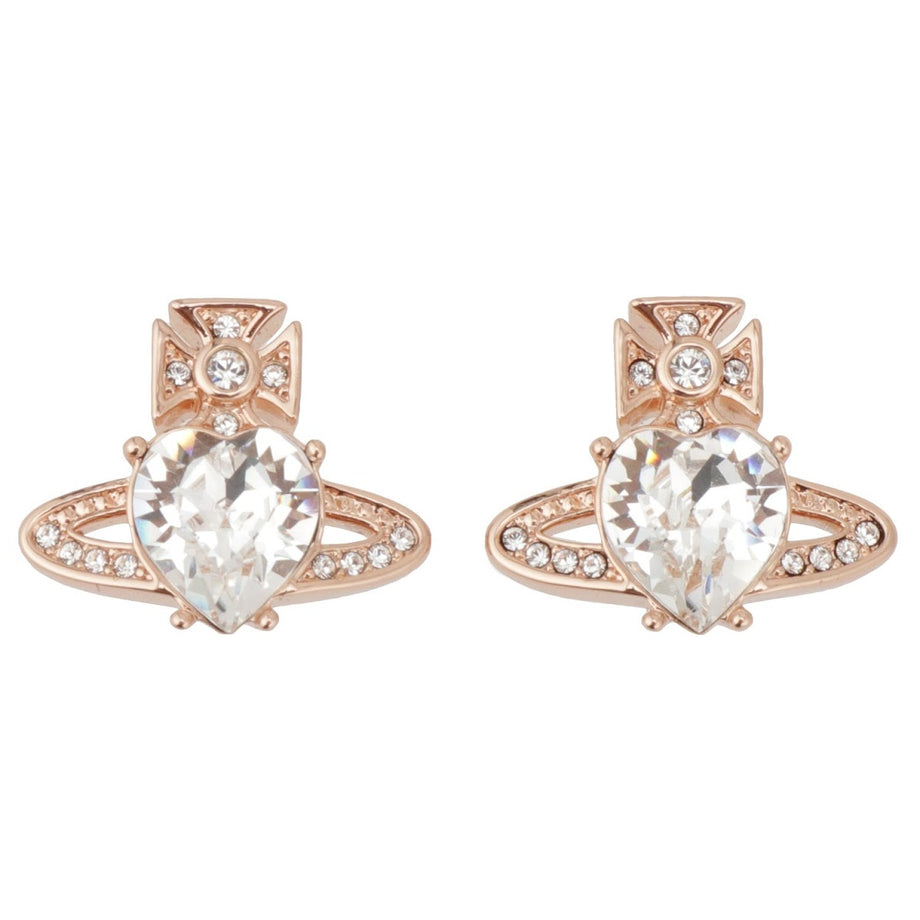 ヴィヴィアン ウエストウッド Vivienne Westwood ピアス 62030011-G112 apvv00398l ARIELLA  EARRINGS アリエラ ハートラインストーン オーブ スタッドピアス レディース アクセサリー PINK GOLD ピンクゴールド＋クリア