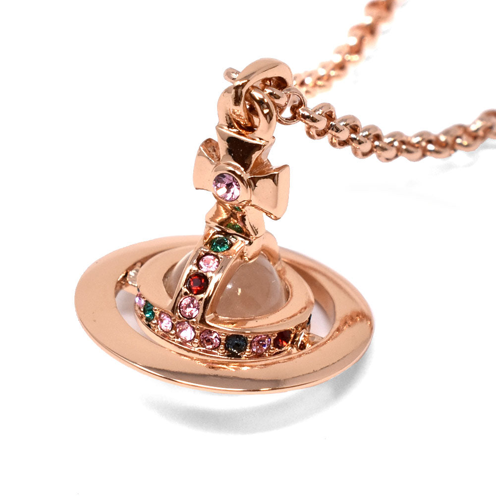 Vivienne Westwood ヴィヴィアン ウエストウッド ネックレス 63020098 G002 CN NEW PETITE ORB  PENDANT ニュー プチ オーブ ペンダント ピンクゴールド