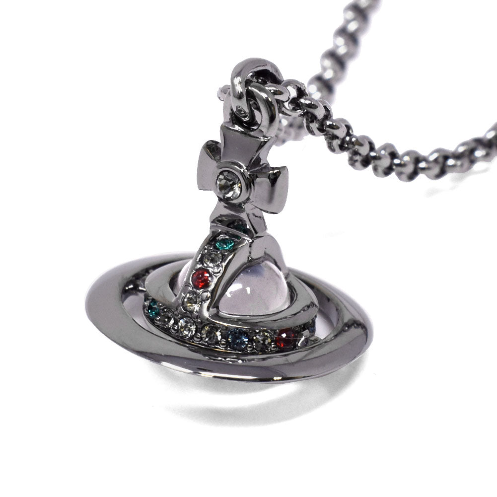 Vivienne Westwood ヴィヴィアン ウエストウッド ネックレス 63020098-02S001 NEW PETITE ORB  PENDANT ニュー プチ オーブ ペンダント ガンメタル系