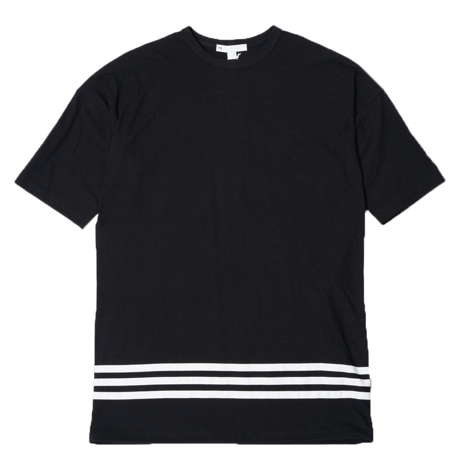 ワイスリー Y-3 メンズ 半袖 Tシャツ トップス アパレル HG6089 M CH1 OVERSIZED SS TEE - STRIPES  ストライプオーバーサイズショートスリーブティー BLACK ブラック S M L